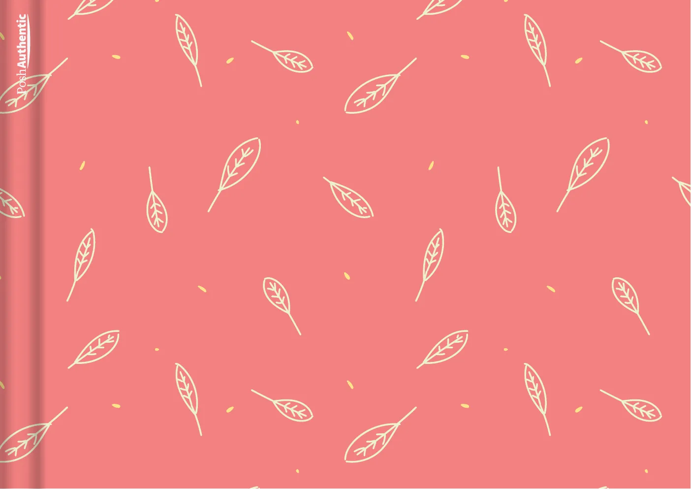 The Leaves planner cover in melon.