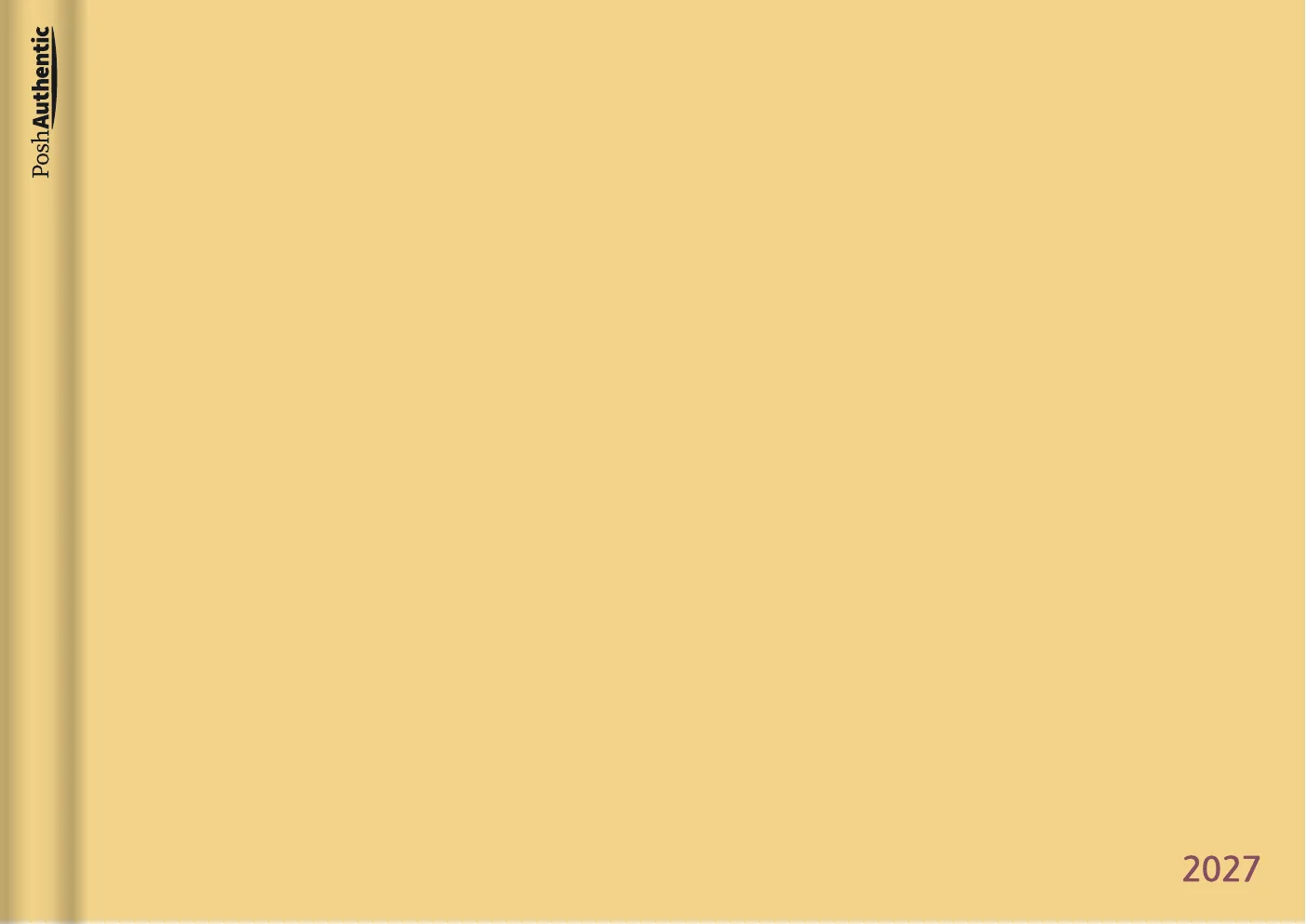 The Minimal planner cover in yellow.