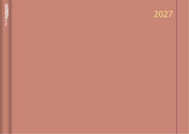 The Stripe planner cover in terracotta.