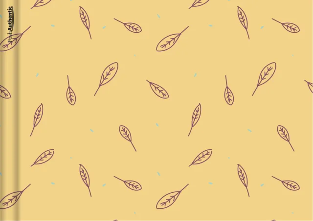 The Leaves planner cover in yellow.