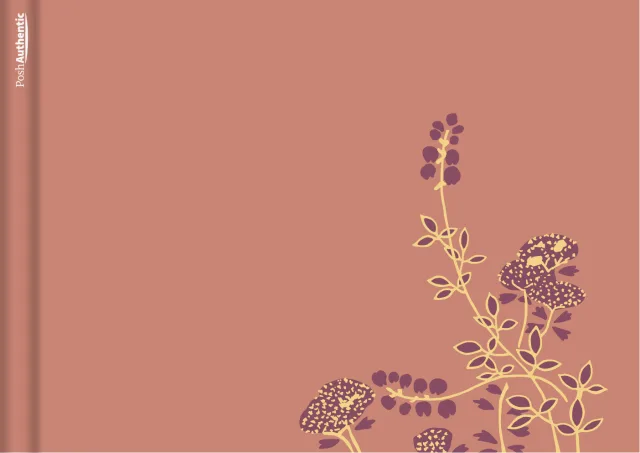 The Plants planner cover in terracotta.