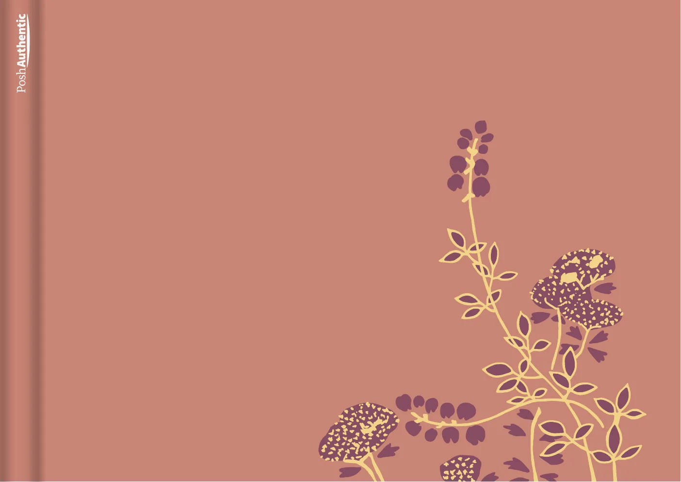 The Plants planner cover in terracotta.