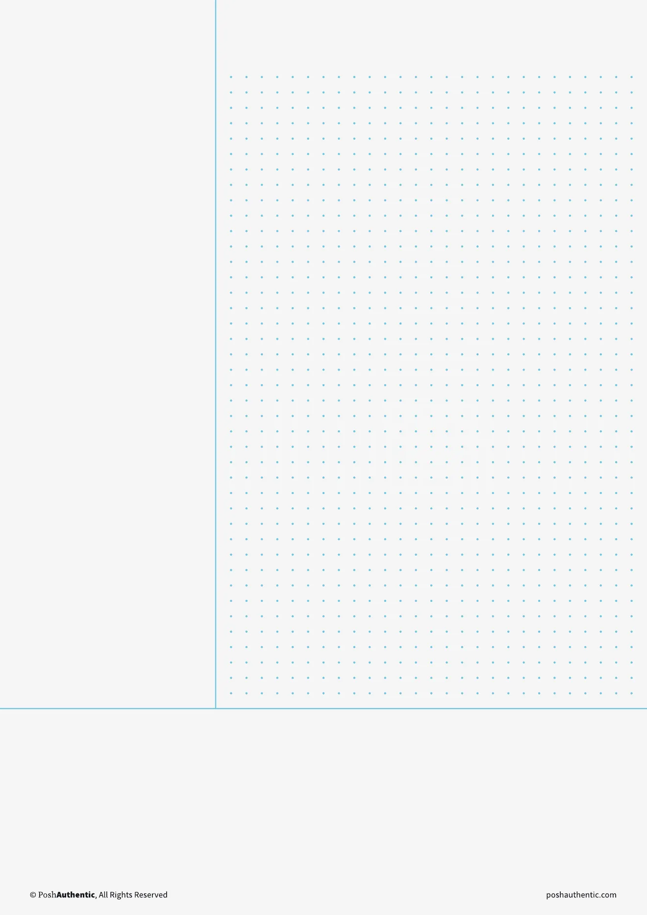 A Cornell page with a dot-grid note area, an empty cue column down the left and a summary strip across the bottom.