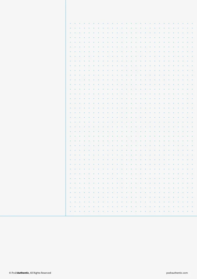 A Cornell page with a dot-grid note area, an empty cue column down the left and a summary strip across the bottom.