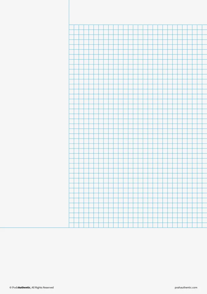 A Cornell page with a graph-paper note area, an empty cue column down the left and a summary strip across the bottom.